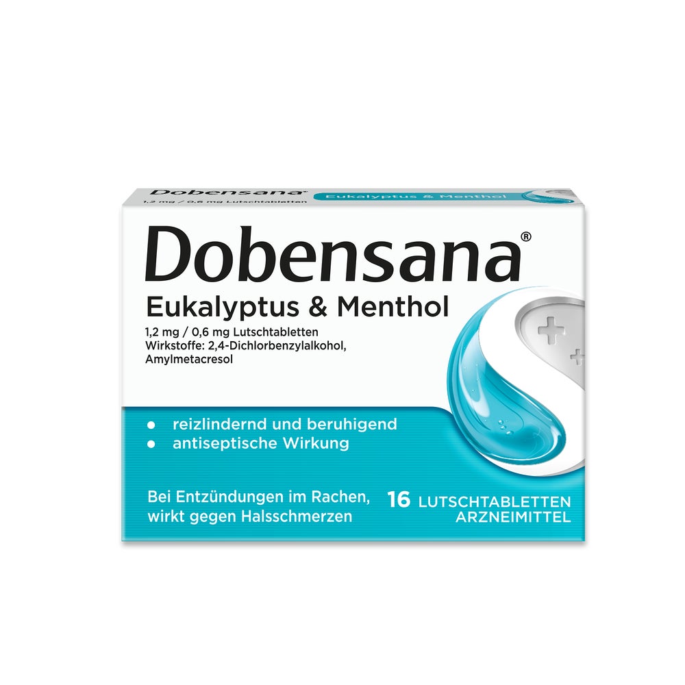 Dobensana Eukalyptus & Menthol 1,2mg/0,6mg Lut.-t. 16 St