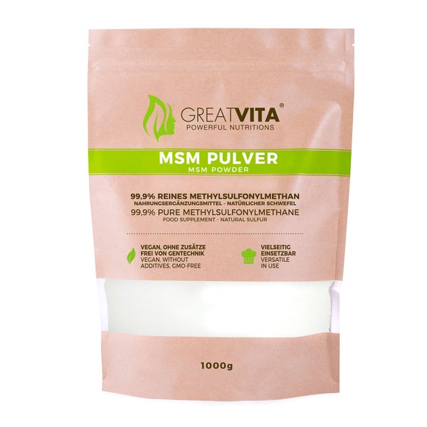 GreatVita MSM Pulver 1000 g