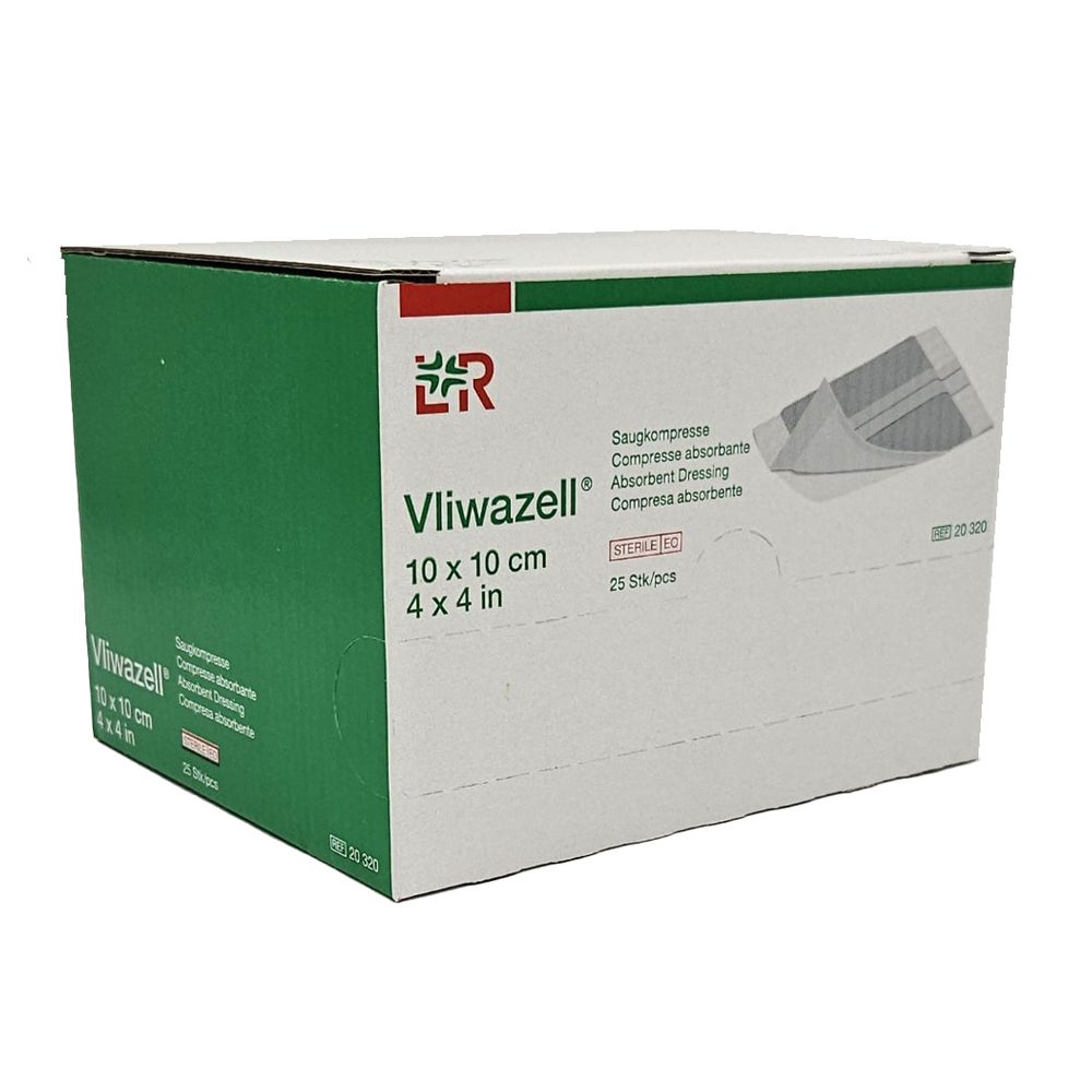 Vliwazell Saugkompressen Steril 10x10 cm 25 St