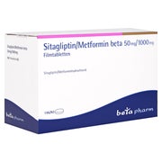 SITAGLIPTIN/Metformin beta 50 mg/1000 mg Filmtabl. 196 St