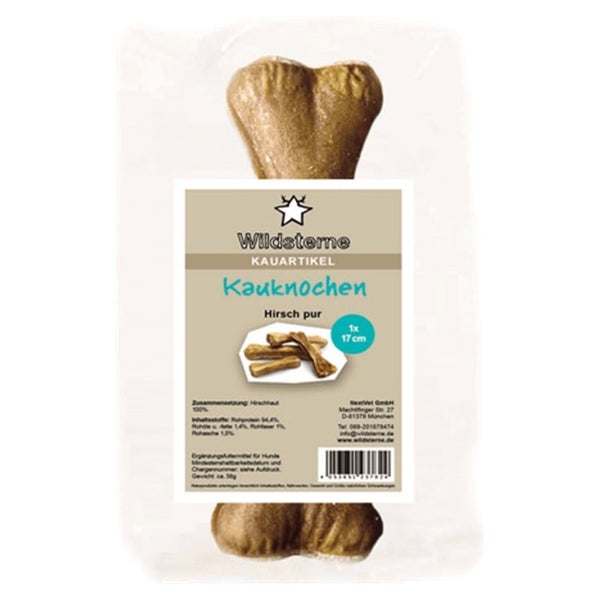Wildsterne Kauknochen Hirsch pur 0,01 kg