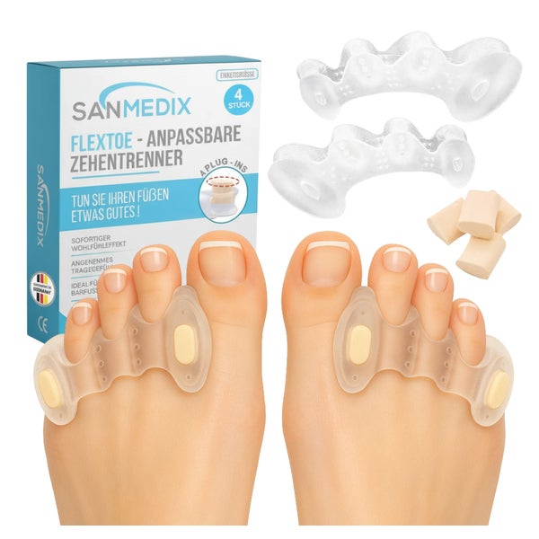Sanmedix® Zehenspreizer mit Plug-In System 4 St