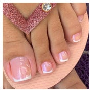 Fußnägel künstliche Zehennägel selbstklebend French Tips Col 1 St