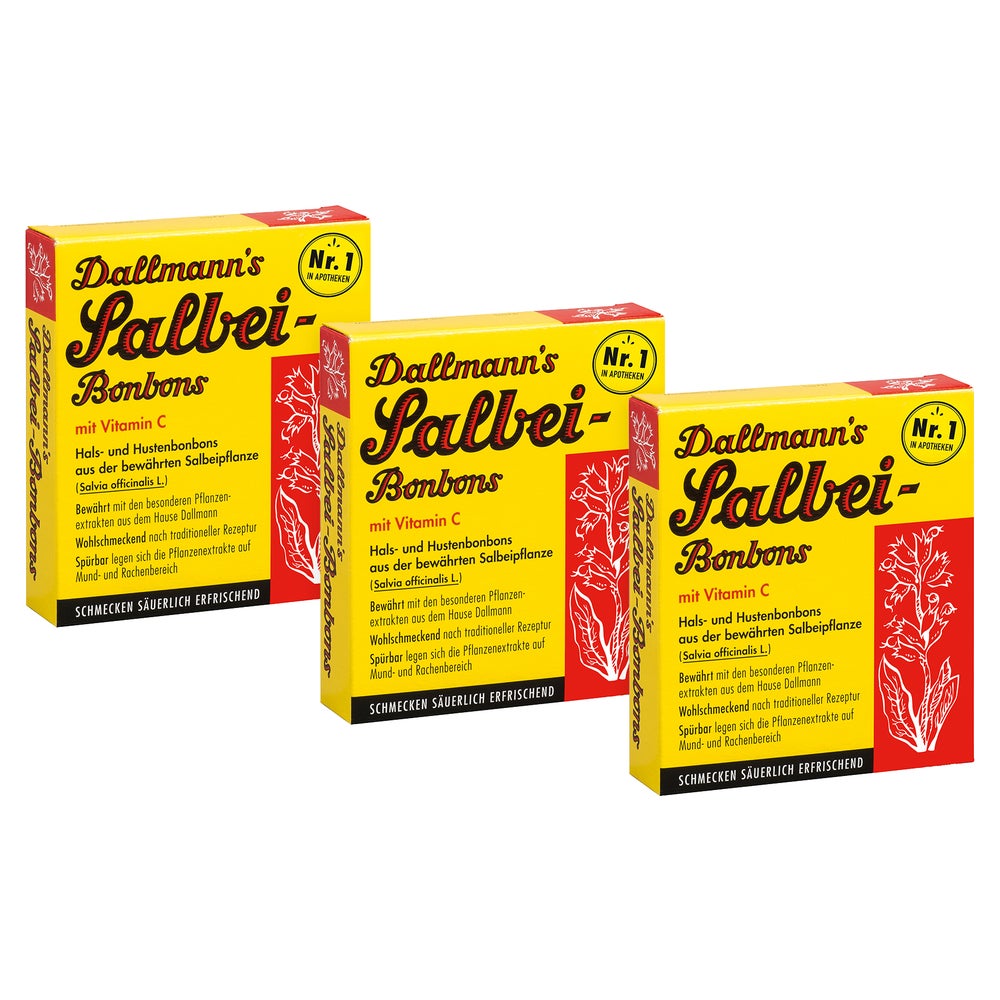 Dallmann s Salbei-Bonbons mit Vitamin C 3X20 St