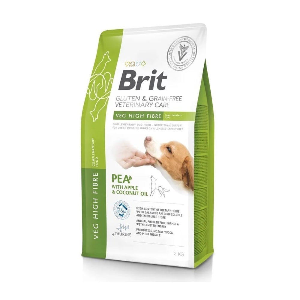 BRIT Veterinary Care Dog Gluten Grain free Veg Fibre Complemantary Food 2 kg