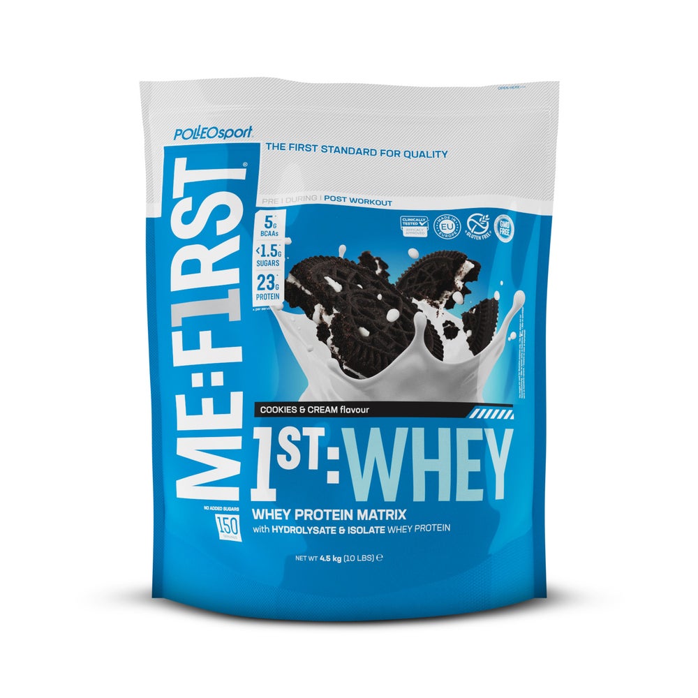 Polleo 1st Whey, 4,5 kg, Cookies & Cream 4500 g