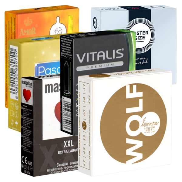 Kondomotheke® B6 Special XXL SIXPACK 6x große Kondome (18 Kondome) 18 St