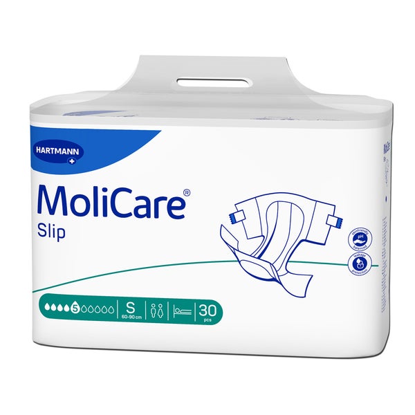 Molicare Slip 5 Tropfen, Gr. S, Hüftumfang 60-90 cm 30 St