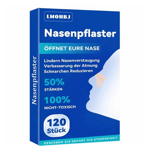 LMOHBJ Nasenpflaster Schnarchen, Nose Strips Nasal Strips 120 St