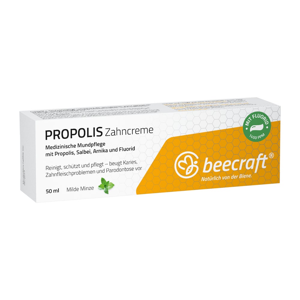 Beecraft Propolis Zahncreme Salbei Arnika Fluorid 50 ml