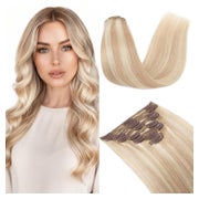 Extensions Clip In Echthaar doppelt 18P613 Ascheblond blond 1 St