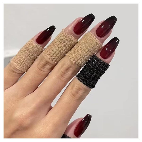 Künstliche Nägel 24 Stück Lang Quadratisch NailGlue Frauen R 1 St