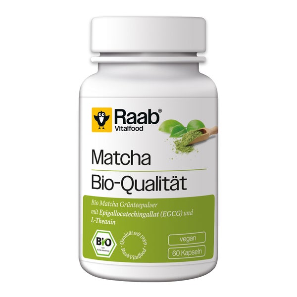 Raab Vitalfood Matcha Bio Kapseln 60 St