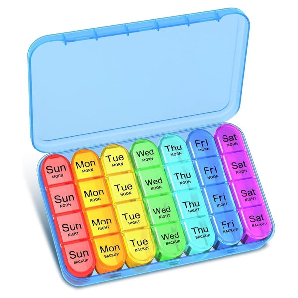 Pillendose 7 Tage 4x täglich Organizer Tablettenbox Vitamine 1 St