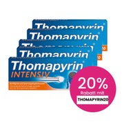 Produktabbildung: Thomapyrin INTENSIV Fünferpack 5X20 St
