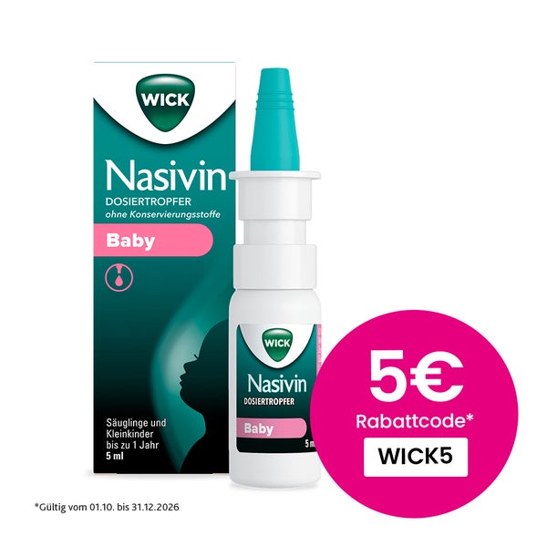 Wick Nasivin Dosiertropfer Ok Baby 0,1 Mg/ml Ntr 5 ml