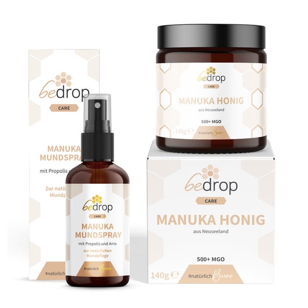 bedrop: Manuka Set | Manuka Honig MGO 500 + Manuka/Propolis/Anis Halsspray 220 g