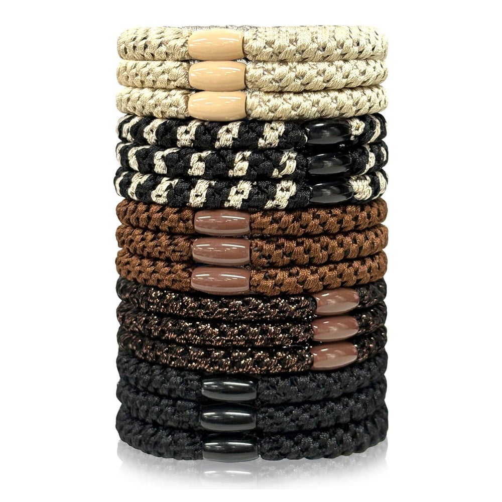 Haargummis Scrunchies 15er Elastisch Ohne Metall Geflochten 1 St