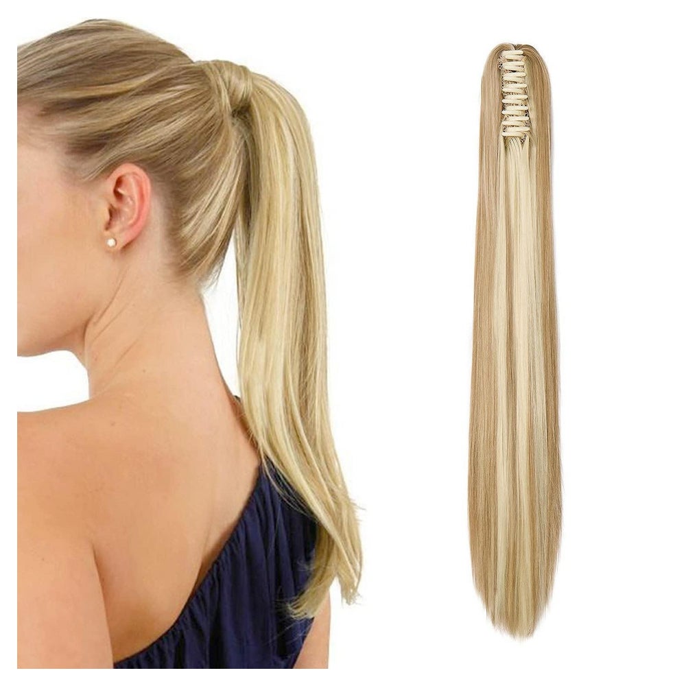 Pferdeschwanz Haarteil Clip 55 cm 130g Sandy Blonde&Gebleich 1 St