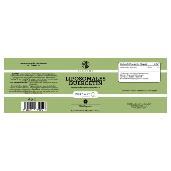 Quercetin liposomal mit dem Markenrohstoff PureWay™ Q 35 g