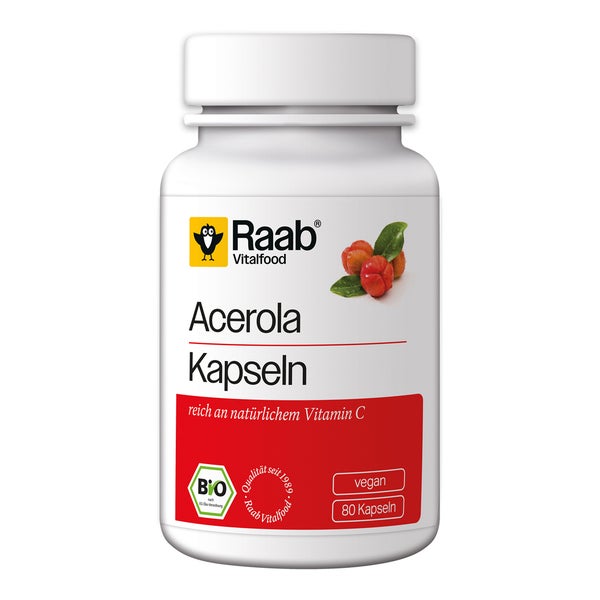 Raab Vitalfood Acerola Kapseln Bio 80 St