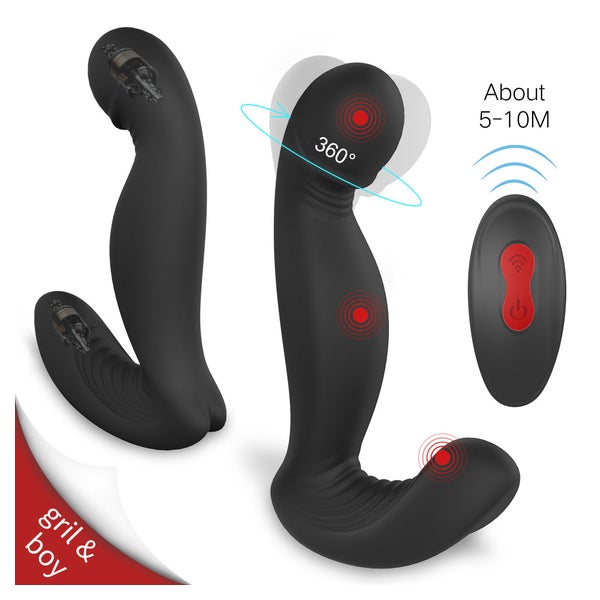 FULL PLACE - stark rotierender Prostatavibrator mit zwei Motoren 1 St