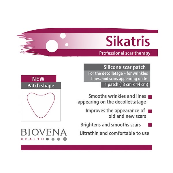 Biovena Health Sikatris Silikonpflaster für Dekolleté-Falten 1 St