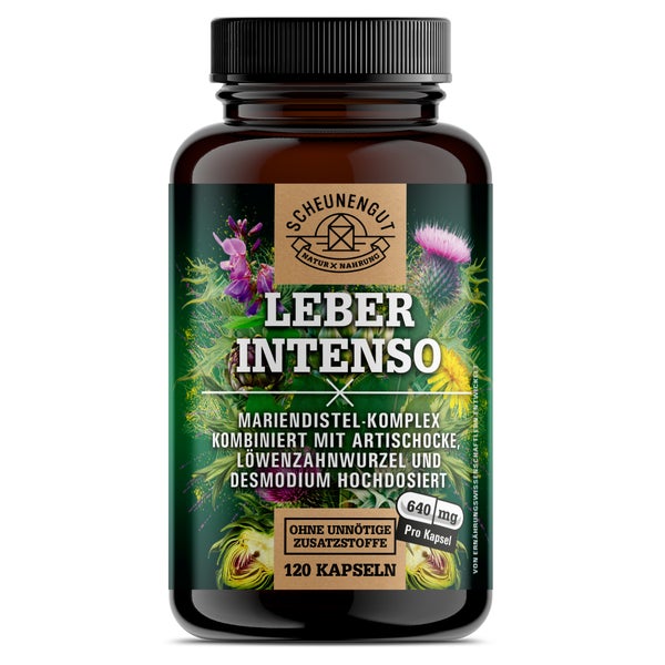 Scheunengut® LEBER INTENSO | Hochdosierte Leber Kapseln 120 St