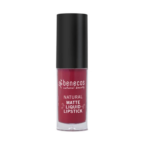 benecos Matte Liquid Lipstick bloody berry Bio