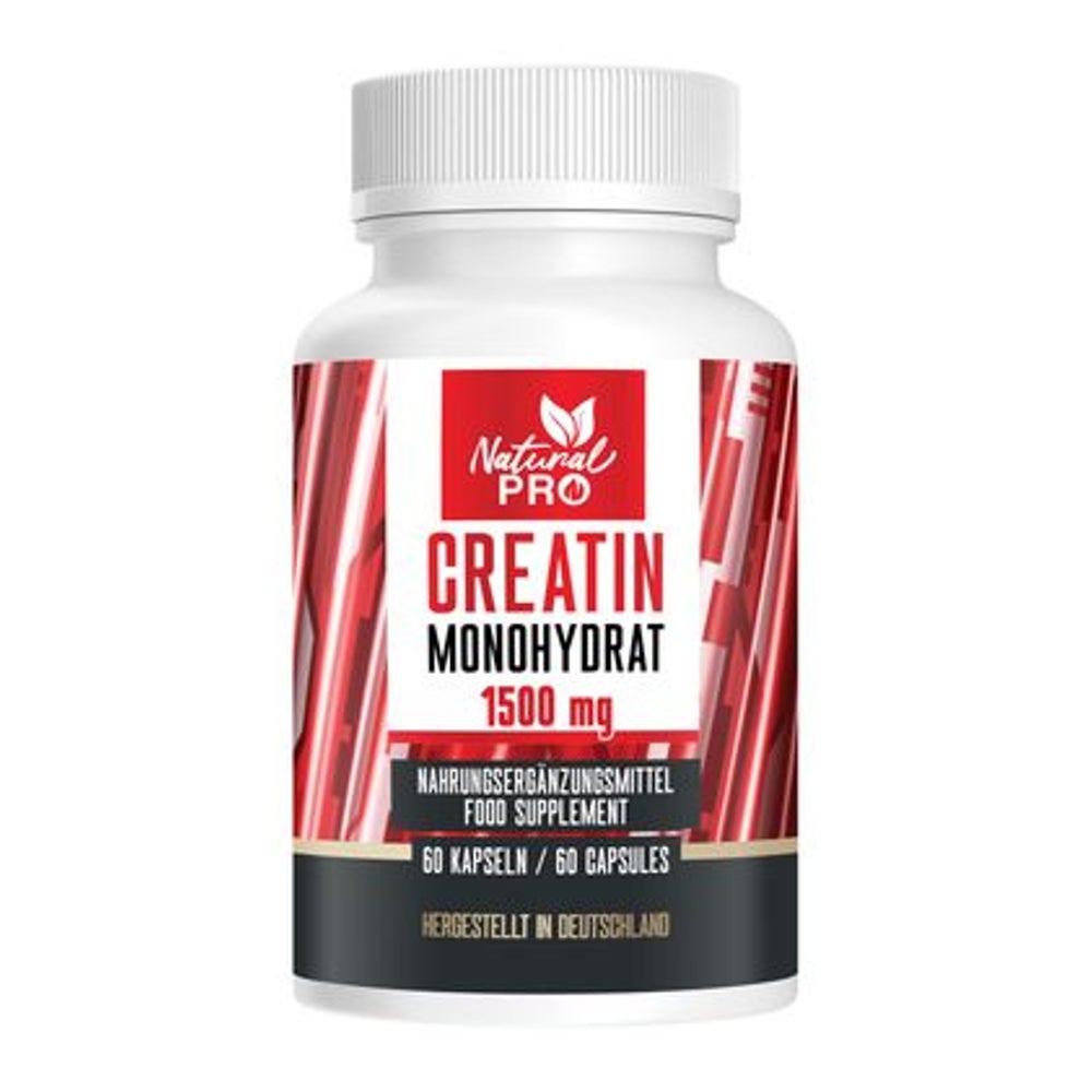Natural Pro | Creatin Monohydrat | 1500mg Kreatine 60 St