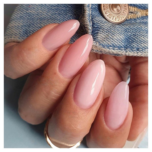 Kunstnägel Klebe Nägel Mittlere Mandel Stiletto Nude Pink He 1 St