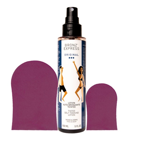 Academie Bronz Express Lotion+ Applikator klein + gross 100 ml