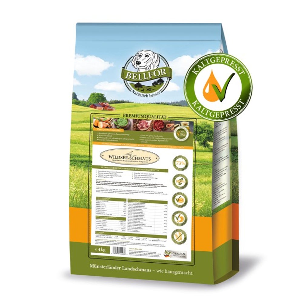 Bellfor Getreidefreies Hundetrockenfutter mit Ente 4 kg 4000 g