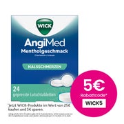 Produktabbildung: Wick Angimed Mentholgeschmack 5 Mg/1 Mg Lutschtabletten 24 St