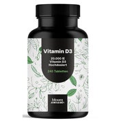 Vitamin D3 20000 IE - 240 Tabletten - Bloom Naturals 240 St