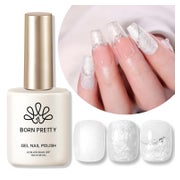 Nagellack UV Gel Weiß Perlmutt Schimmer Soakoff Perlweiß 1 St