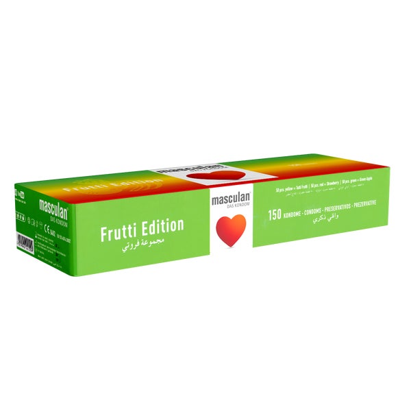 «Frutti Edition»; 150 Kondome, bunt, fruchtig, befeuchtet (150 Kondome) 150 St