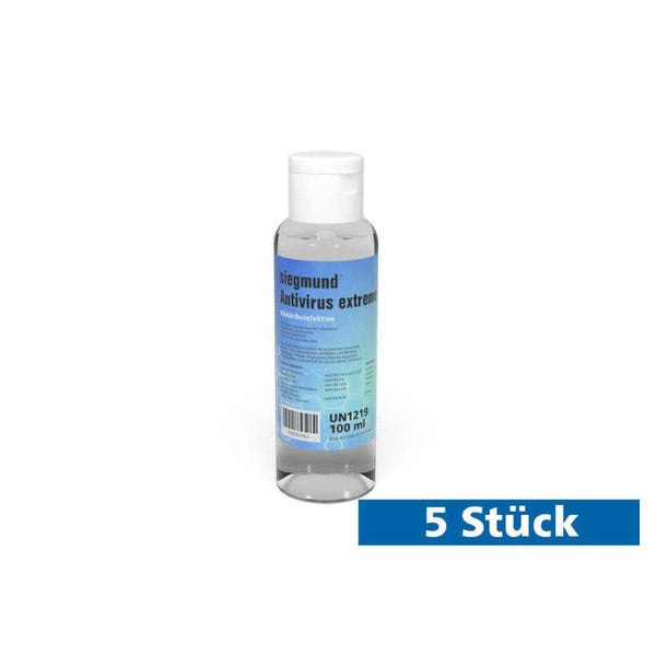 5x Händedesinfektion (100ml Fläschchen) 5 St