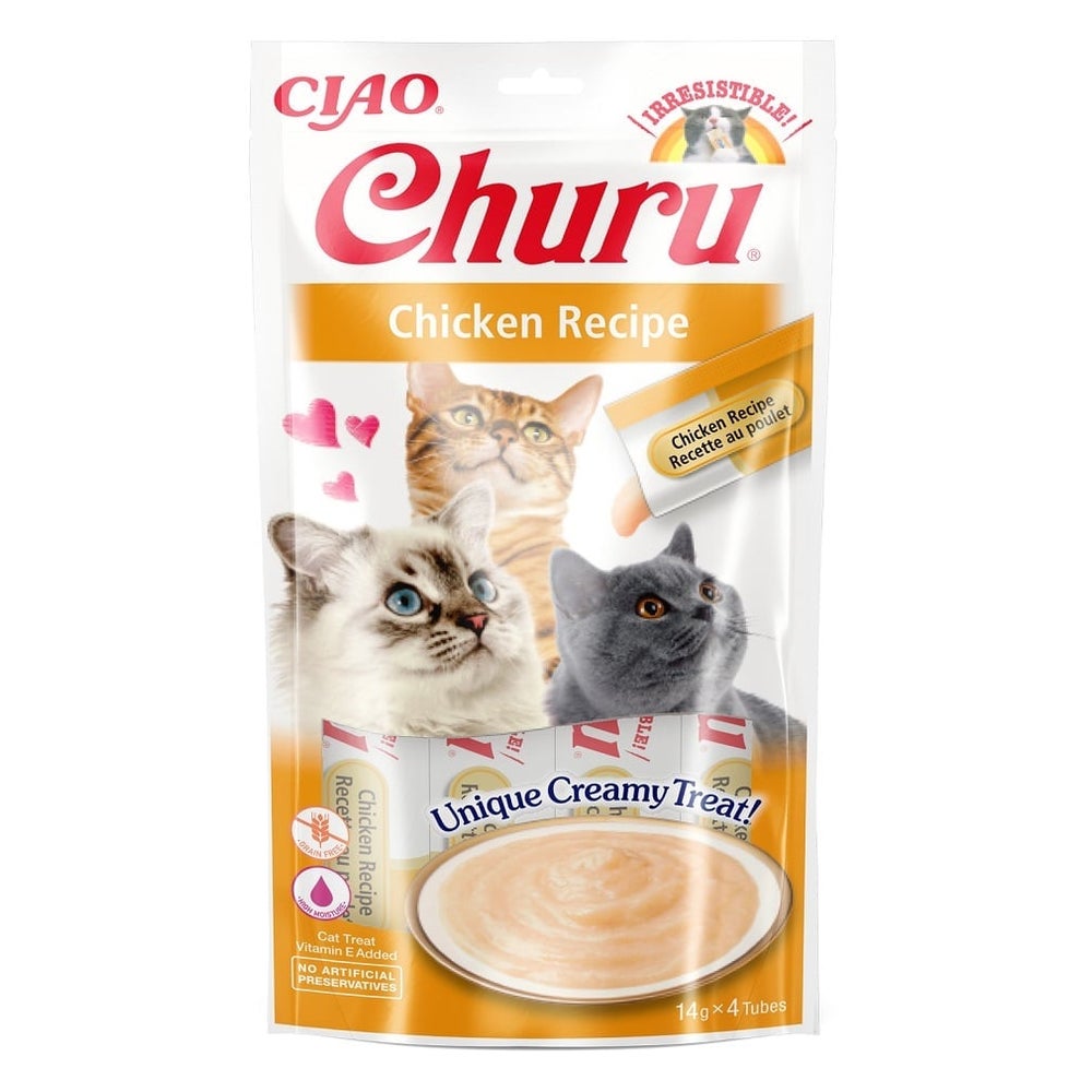 INABA Churu Cat Creme Huhn Katzenleckerli 4x14g 0,06 kg