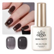 Nagellack UV Gel Soak Off LED Transparent Schwarz 15ml Milch 1 St
