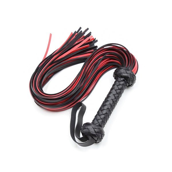 Licia - Red Black Barbed Flogger 1 St