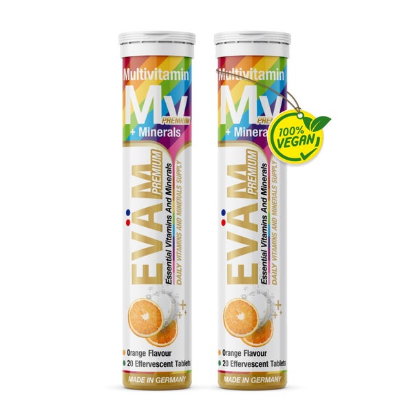 EVÄM Multivitamin + Mineralstoffe Brausetabletten 2er Pack 40 St