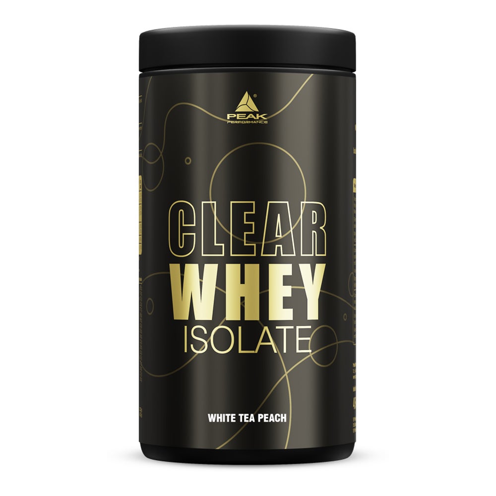 PEAK Clear Whey Isolate - 450g - Geschmack White Tea - Peach I 15 Portionen I hochwertiges Protein I klare Konsistenz I fruchtiger, erfrischender Geschmack I fettfrei, zuckerfrei