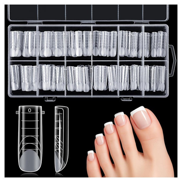 Nagelspitze Dual Form Polygel 120 Stück mit Skalenlinien für 1 St