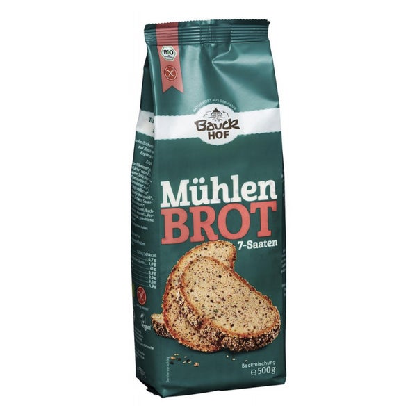 Bauckhof - Mühlenbrot 7-Saaten glutenfrei Bio 500 g