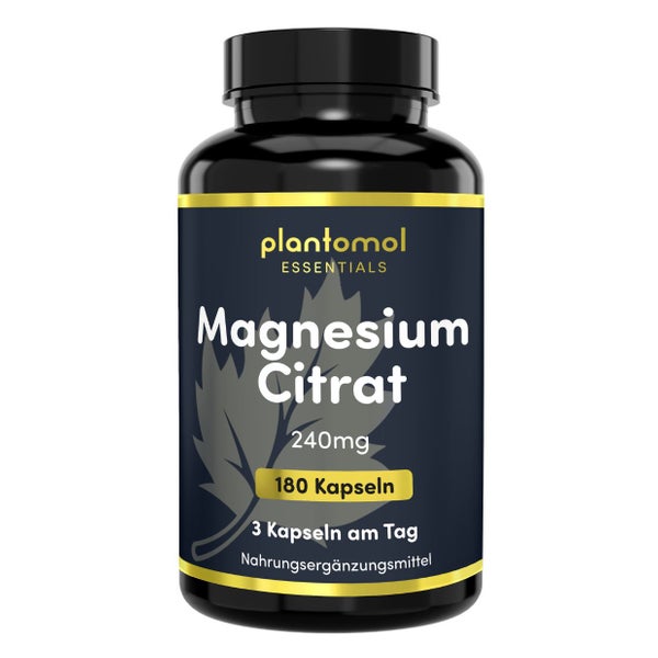 plantomol® Magnesium-Citrat Kapseln - 240mg Magnesium /Tag