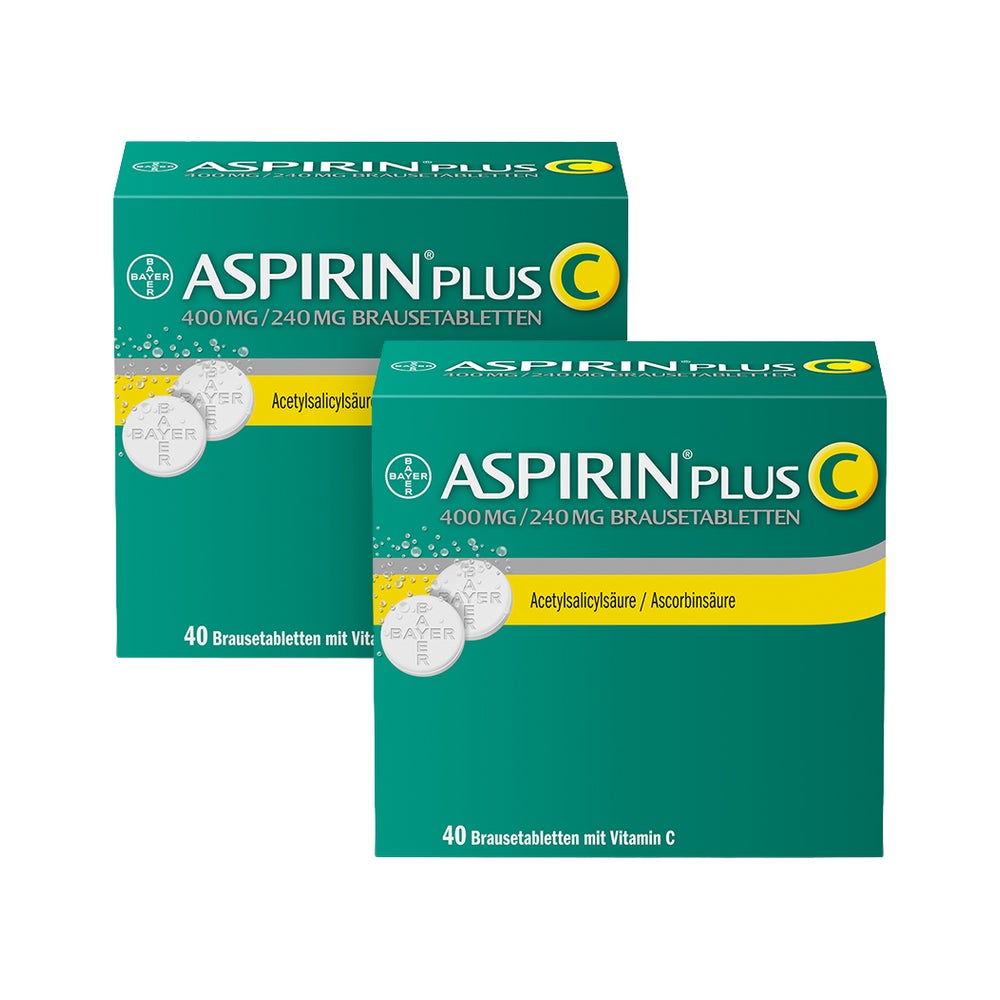 Aspirin® Plus C Brausetabletten Doppelpack 2X40 St