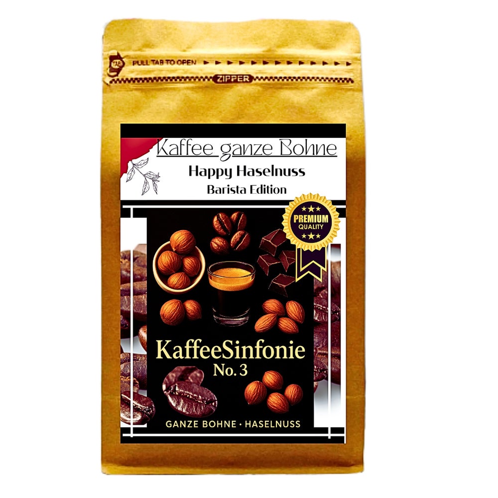 Linecase Kaffee ganze Bohne - Haselnuss Aroma 250g| Arabica Kaffee 250 g