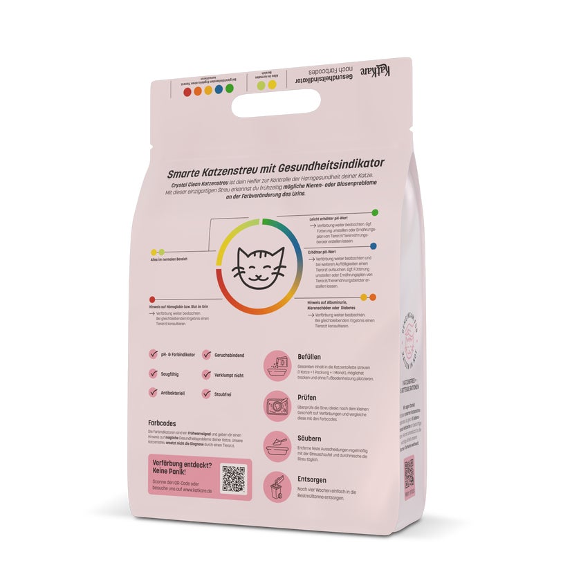 Crystal Clean - Smarte Katzenstreu mit Gesundheitsindikator 2,7 kg online  kaufen | DocMorris