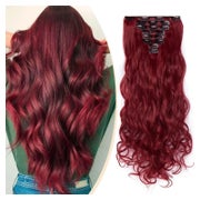 Extensions Clip in gewellt 8teilig 60 cm Kastanienbraune Mix 1 St